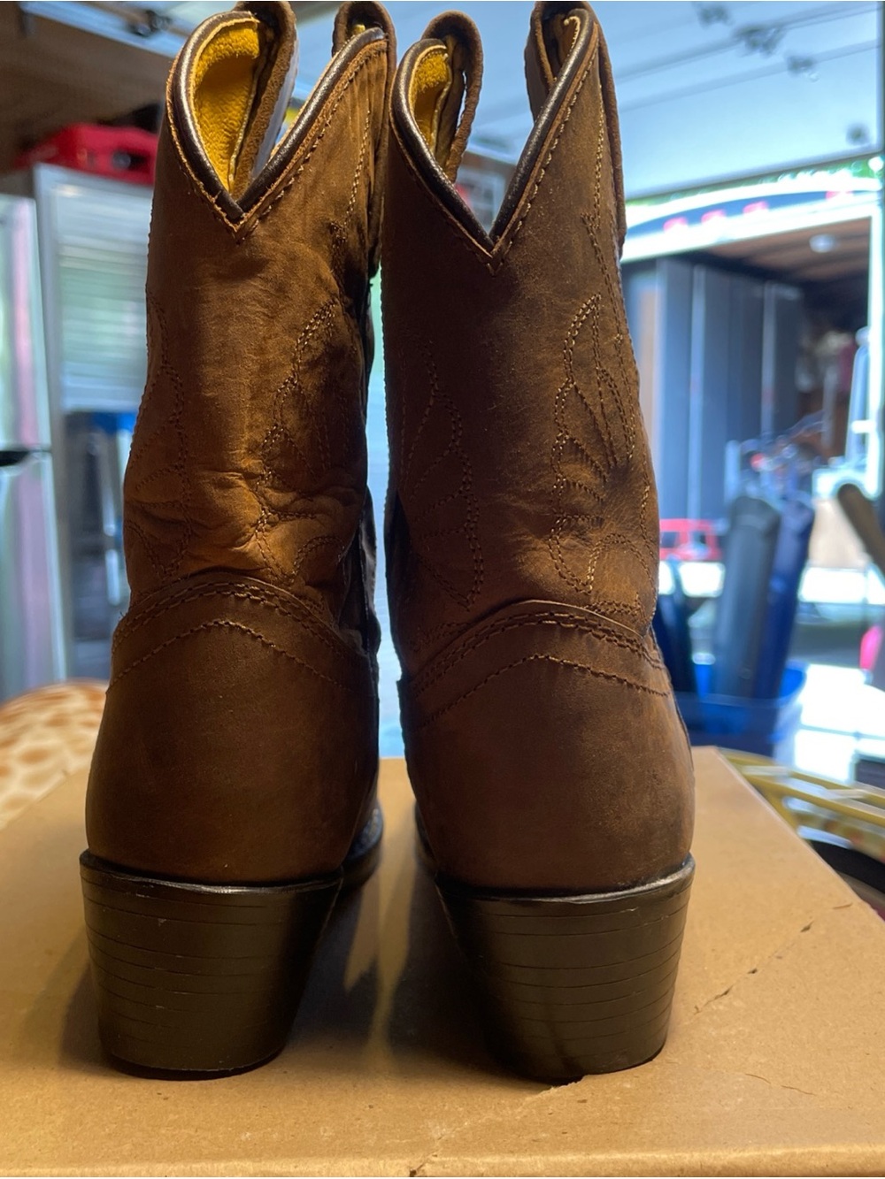 Masterson Boot Co. Kids' Brown Western Boots - Picture 3 of 8
